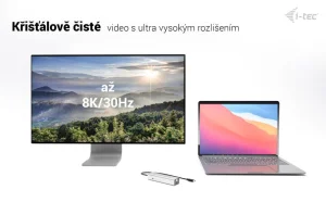 i-tec USB-C Charging Metal HUB 5port with USB-C video 8K, Power Delivery 85W - obrázek 6