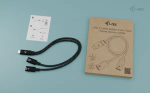 i-tec USB-C Cable Splitter Audio/Data, Power Delivery 100W - obrázek 9