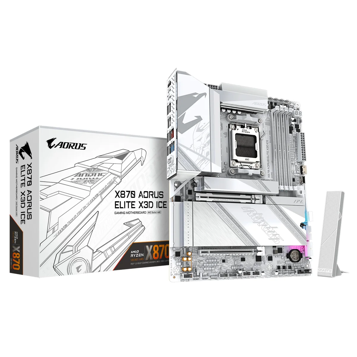 GIGABYTE X870 AORUS ELITE X3D ICE deska ATX AM5