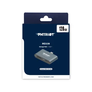 128GB Patriot HUB + úložiště MD300 USB-C+ HDMI - obrázek 3