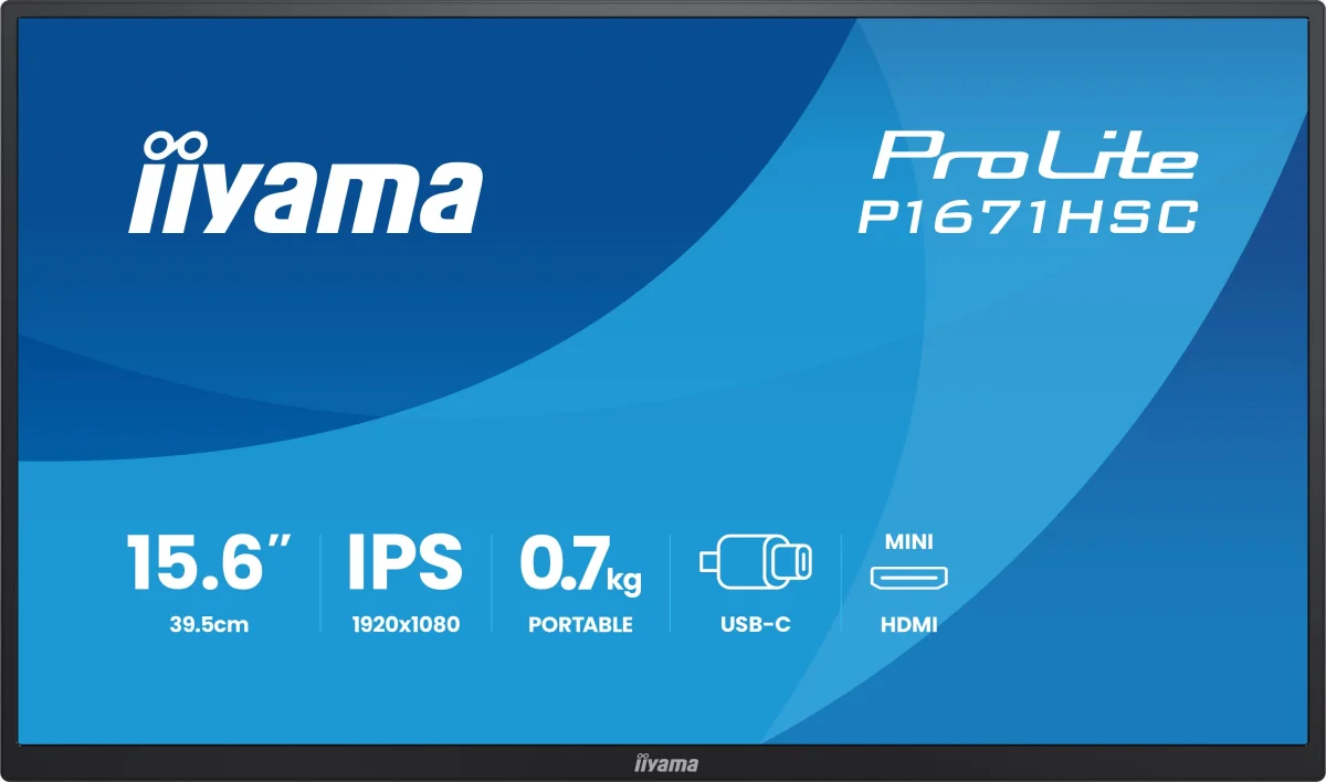 IIYAMA ProLite P1671HSC-B1 15,6" IPS FHD 60Hz 3ms