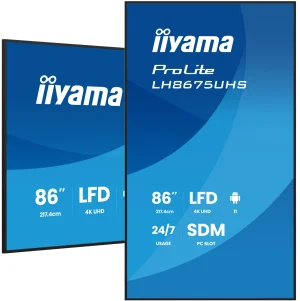 86" iiyama LH8675UHS-B2AG:IPS,4K,24/7,Android 11 - obrázek 7