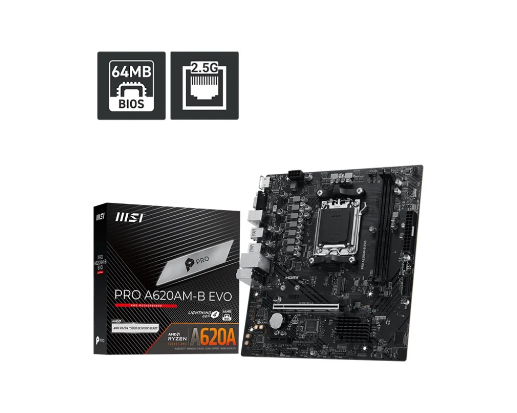 MSI PRO A620AM-B EVO AM5 mATX deska