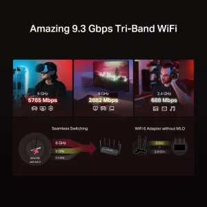 Mercusys MA47BE BE9300 Tri-Band WiFi7 PCIe adapter - obrázek 2