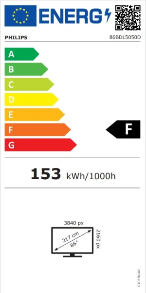 86" D-LED Philips 86BDL5050D-UHD,600cd,AN,24/7 - obrázek 2