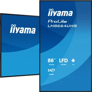 86" iiyama LH8664UHS-B3AG:IPS,4K,ANDR 14,24/7 - obrázek 9