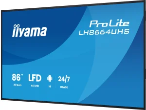 86" iiyama LH8664UHS-B3AG:IPS,4K,ANDR 14,24/7 - obrázek 6