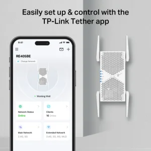 TP-Link RE405BE BE6500 Wi-Fi 7 Range Extender - obrázek 3
