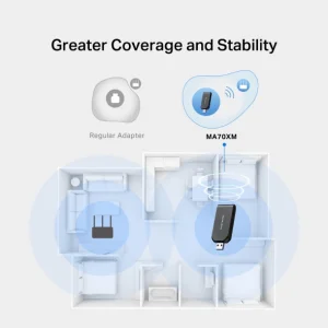 Mercusys MA70XM AX1800 Wi-Fi 6 USB Adapter - obrázek 2