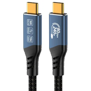 PremiumCord USB4™ Version2.0 80Gbps 16K@60Hz 240W Thunderbolt 3 a 4 kabel 1,2m - obrázek 12