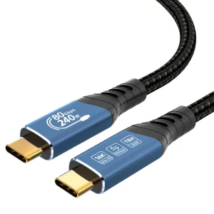 PremiumCord USB4™ Version2.0 80Gbps 16K@60Hz 240W Thunderbolt 3 a 4 kabel 1,2m - obrázek 7