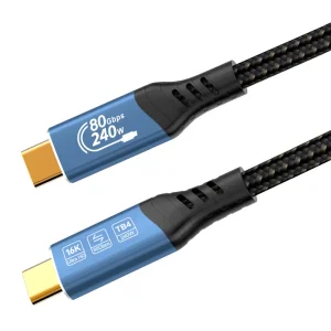 PremiumCord USB4™ Version2.0 80Gbps 16K@60Hz 240W Thunderbolt 3 a 4 kabel 1,2m - obrázek 9
