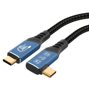 PremiumCord USB4™ Version2.0 80Gbps 16K@60Hz 240W Thunderbolt 3 a 4 kabel zahnutý 0,8m - obrázek 8