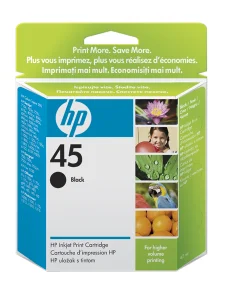 Inkoustová náplň HP 45 černá 42 ml velká 51645A