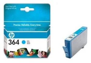 Inkoustová náplň HP 364 azurová 3 ml CB318EE