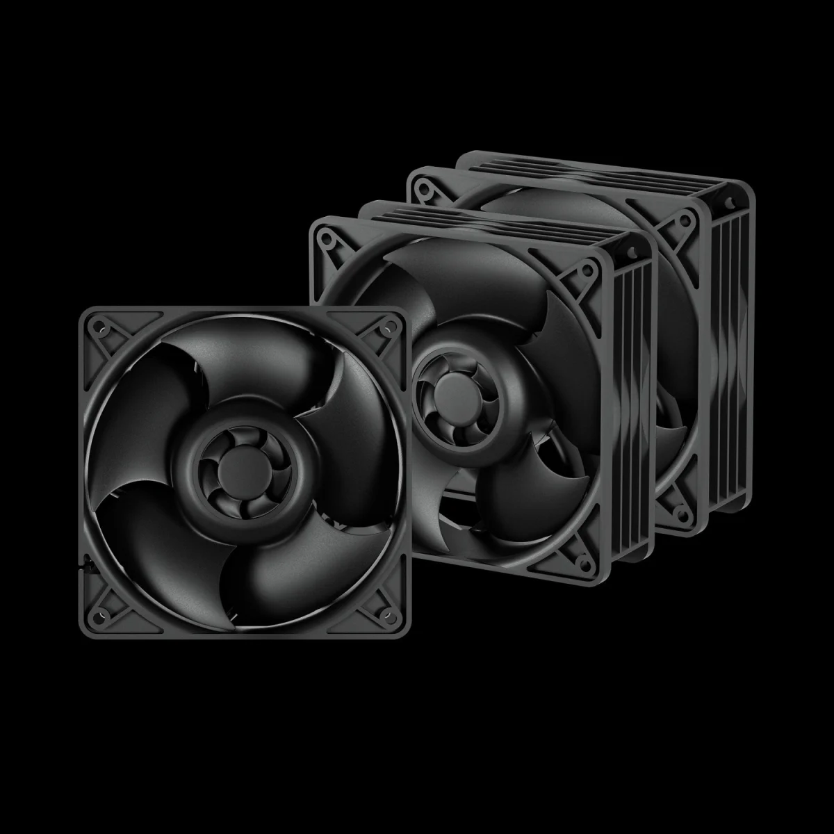 ARCTIC S12038-8K -120mm Case Fan (3 Pack) - dual ball bearing - max 8000 RPM - PWM regulated