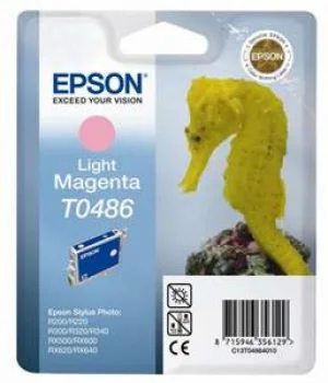 Inkoustová náplň Epson T0486 světle purpurová 13 ml RX500/RX600/R300/R200