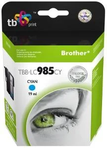 Ink. kazeta TB kompat. s Brother LC 985 CY 100% N