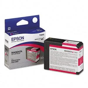 Inkoustová náplň Epson T580 purpurová 80 ml