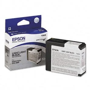 Inkoustová náplň Epson T5809 světle světle černá 80 ml