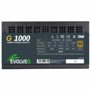 EVOLVEO G1000/1000W/ATX 3.0/80PLUS Gold/Modular - obrázek 2