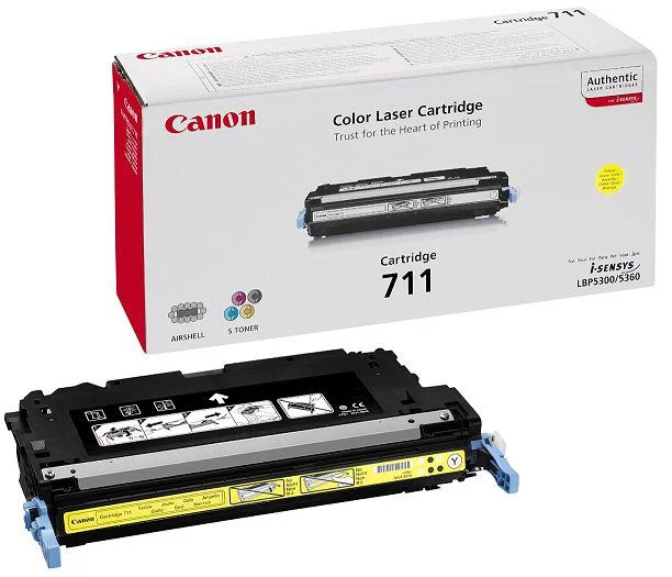 Toner Canon CRG-711Y žlutý 6000 stran LBP5300