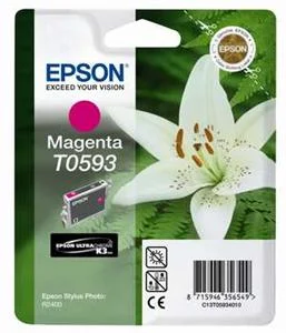 Inkoustová náplň Epson T0593 purpurová 13 ml R2400