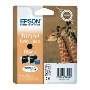 Inkoustová náplň Epson T0711H černá 2 ks