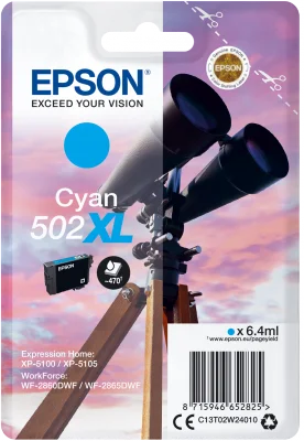 Inkoustová náplň Epson 502XL azurová
