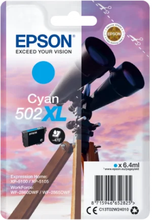 Inkoustová náplň Epson 502XL azurová