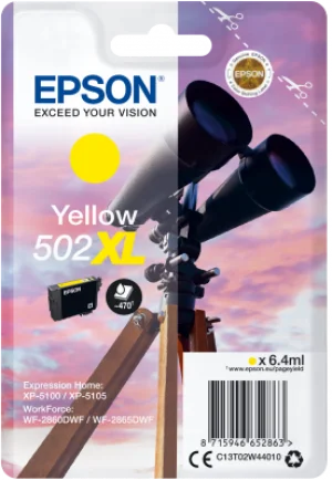 EPSON singlepack,Yellow 502XL,Ink,XL