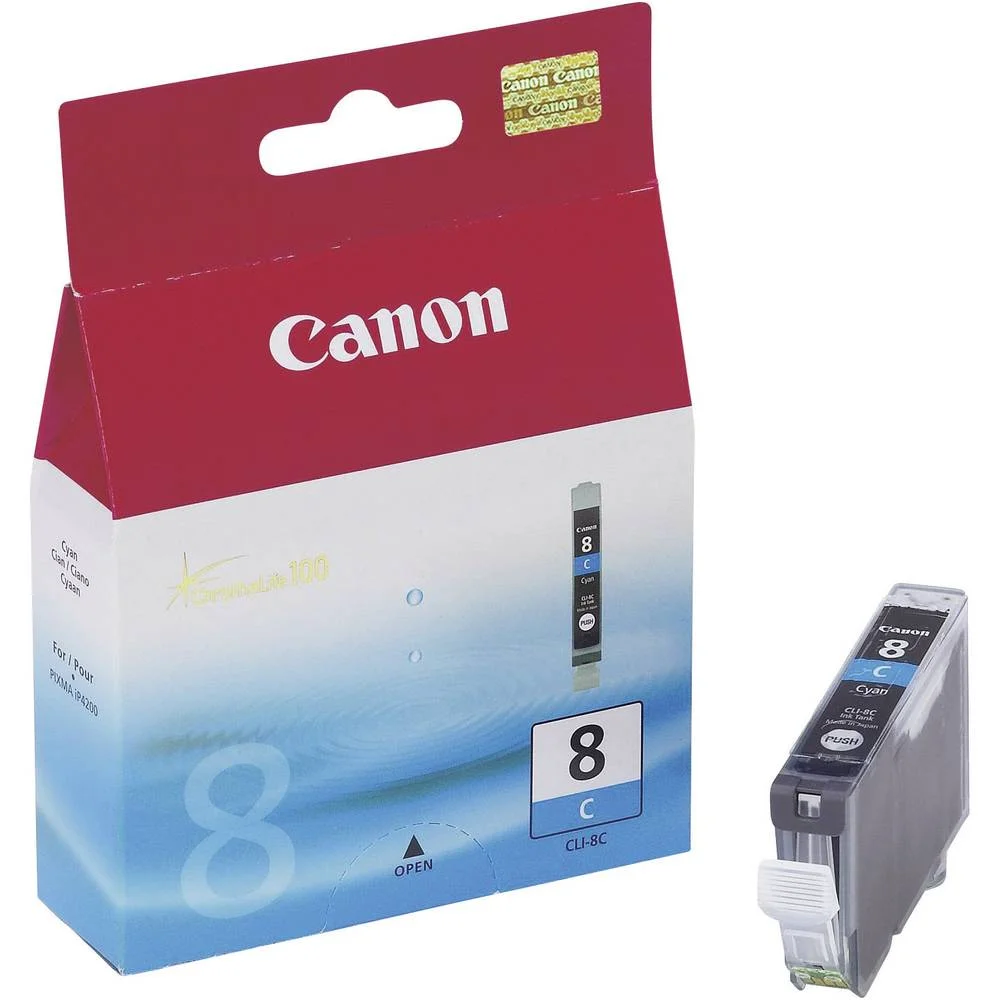 Inkoustová náplň Canon CLI-8C modrá iP4200 13 ml