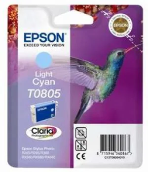 Inkoustová náplň Epson T0805 světle azurová R265/360/RX560