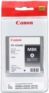 Inkoustová náplň Canon PFI-102 matná černá 130 ml iPF-500/600/700