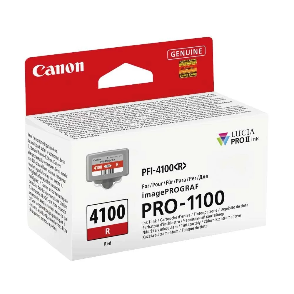 Inkoustová náplň Canon PFI-4100 červená
