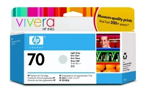Inkoustová náplň HP 70 světle šedá 130 ml C9451A
