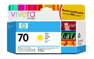 Inkoustová náplň HP 70 žlutá 130 ml C9454A