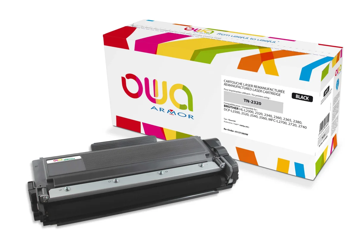OWA Armor toner kompatibilní s Brother TN-2320, 2600st, černá/black