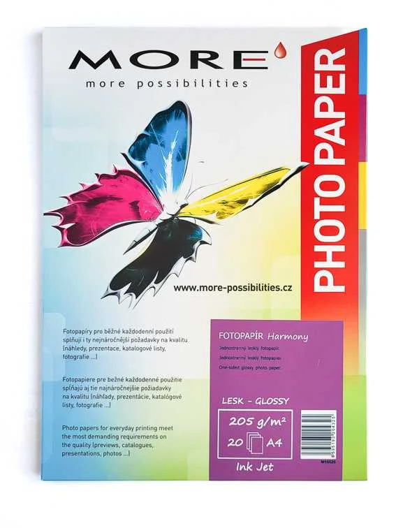 Armor fotopapír Harmony 205g, A4 glossy, 20 ks