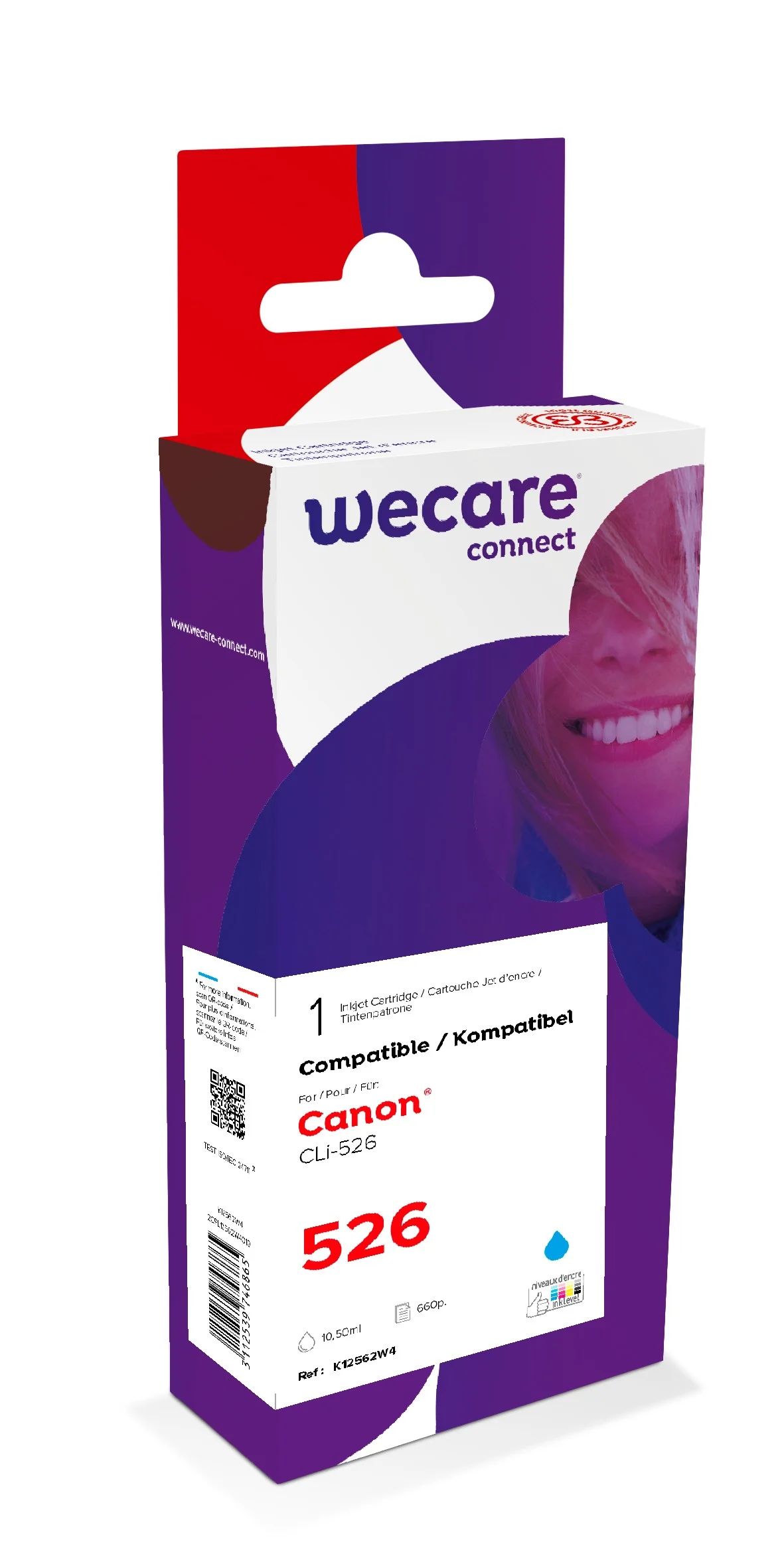 Inkoustová náplň Canon CLI-526 azurová 10,5 ml ARMOR