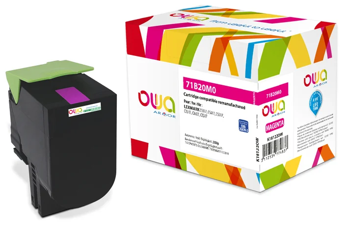 Toner Lexmark 71B20M0 purpurový 2300 stran (Armor)