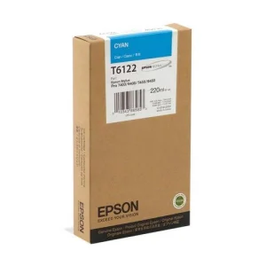 Inkoustová náplň Epson T612 azurová 220 ml