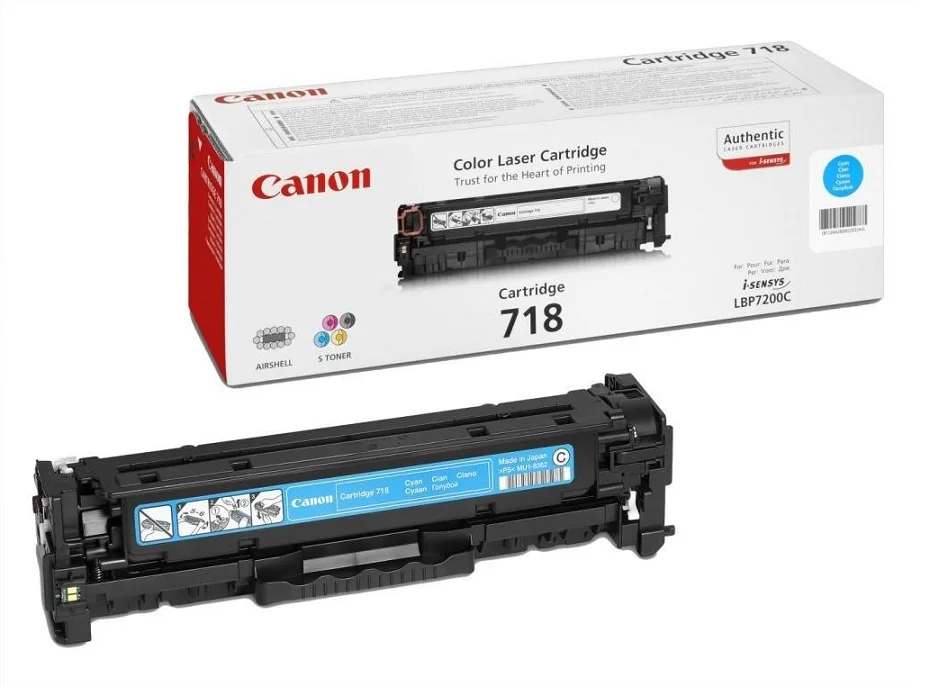 Toner Canon CRG-718C azurový 2900 stran
