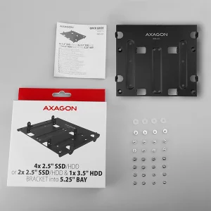 AXAGON RHD-435, kovový rámeček pro 4x 2.5" nebo 2x 2.5" HDD/SSD  a 1x 3.5" HDD do 5.25" pozice - obrázek 11