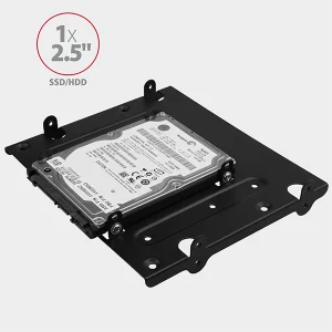 AXAGON RHD-435, kovový rámeček pro 4x 2.5" nebo 2x 2.5" HDD/SSD  a 1x 3.5" HDD do 5.25" pozice - obrázek 2