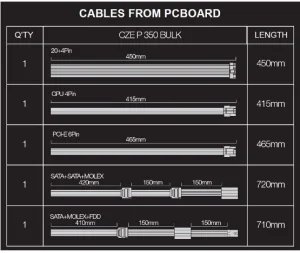 EVOLVEO Pulse 350,zdroj 350W,ATX,tichý,bulk,3YRW - obrázek 2
