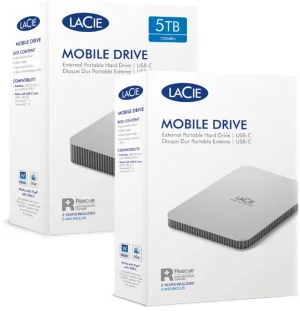 LaCie Mobile/5TB/HDD/Externí/2.5"/SATA/Šedá/3R - obrázek 2