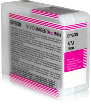 Inkoustová náplň Epson T580A00 purpurová 80 ml