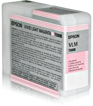 Inkoustová náplň Epson T580B00 světle purpurová 80 ml