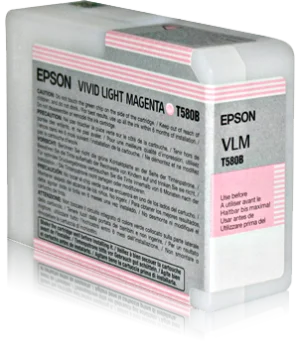 Inkoustová náplň Epson T580B00 světle purpurová 80 ml